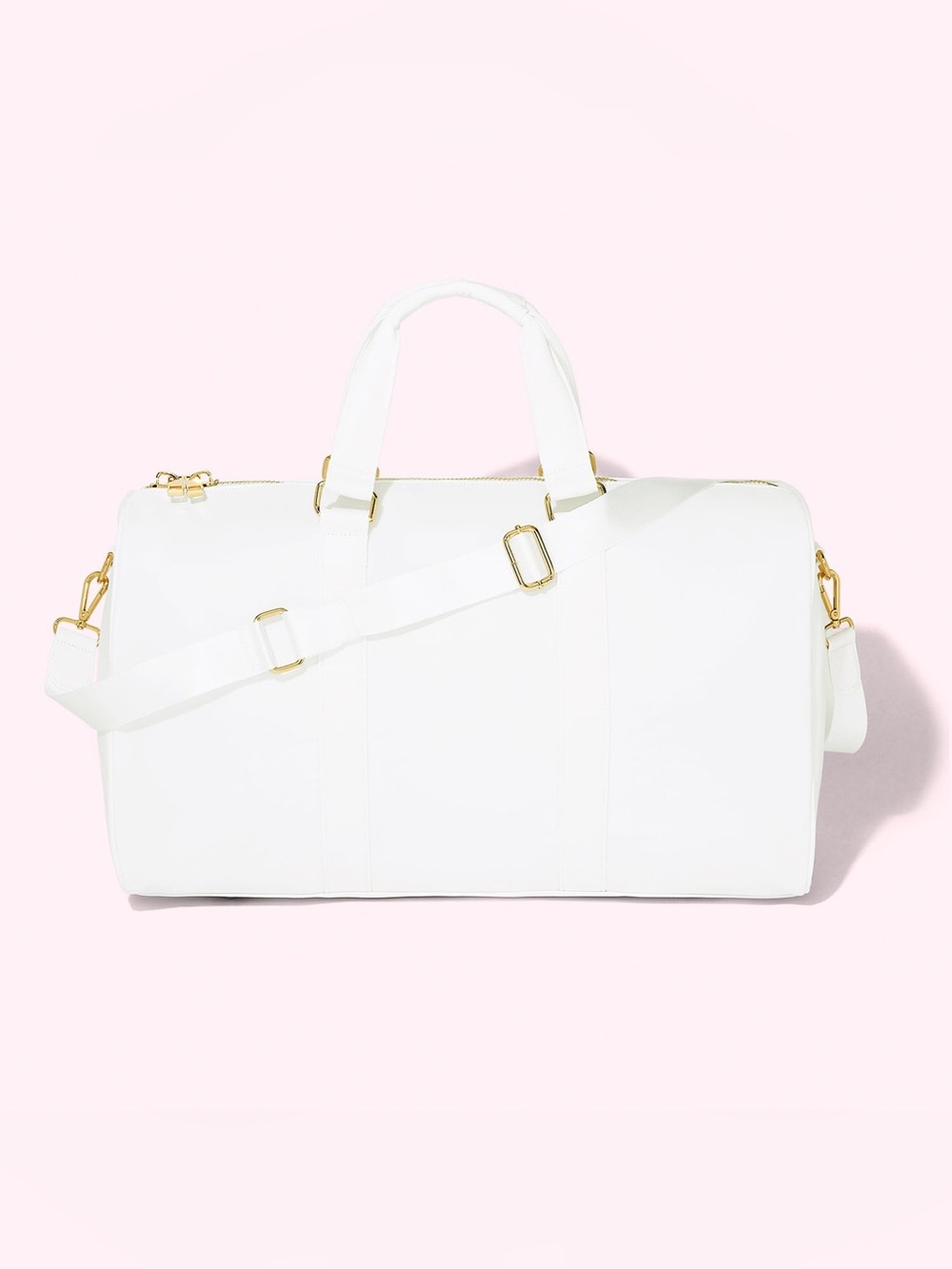 NEW Stoney Clover Duffel - White with glitter AUSTIN patch,
